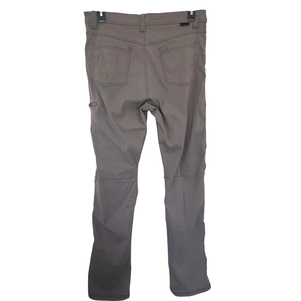 Wrangler ATG All Terrain Gear Mens Outdoor Hiking Pants Gray Brown 35x30 Grunge